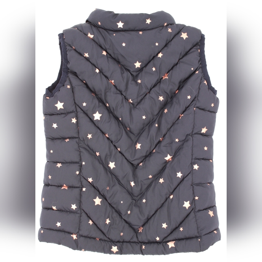 GAP Girls XS Navy & Pink Quilted Puffer Vest - Picture 4 of 5